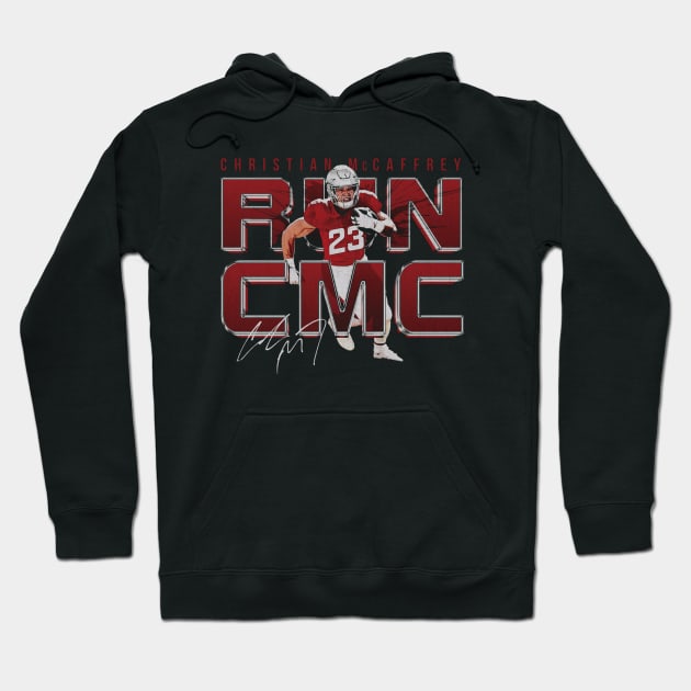 Christian McCaffrey San Francisco Run CMC Metal Hoodie by ClarityMacaws